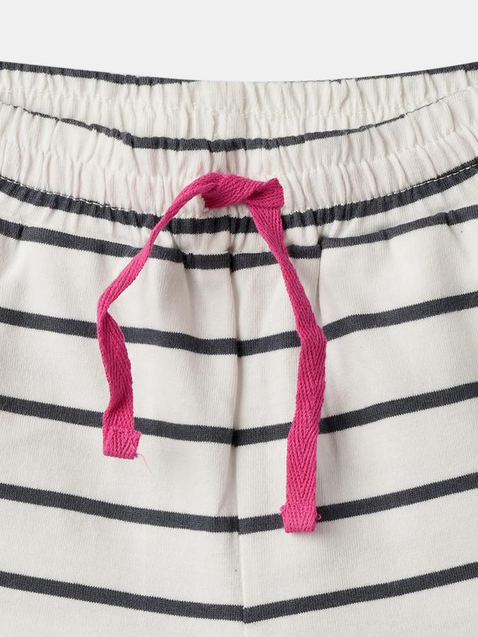 Striped Shorts with Elasticated Waist image number 3