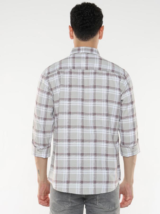 Men Checkered Casual Multicolor Shirt image number 3