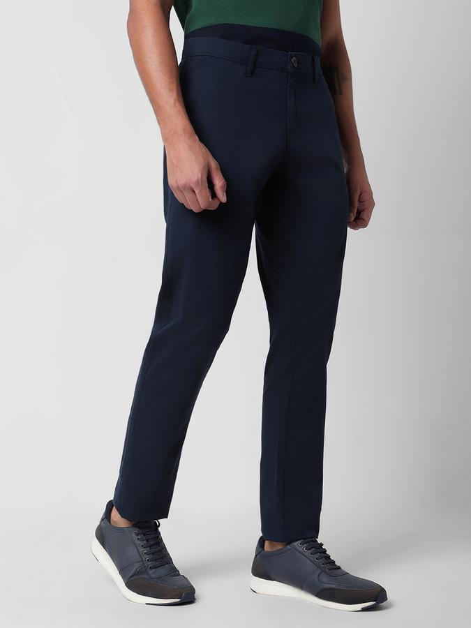 Men Slim Fit Flat-Front Pants image number 2