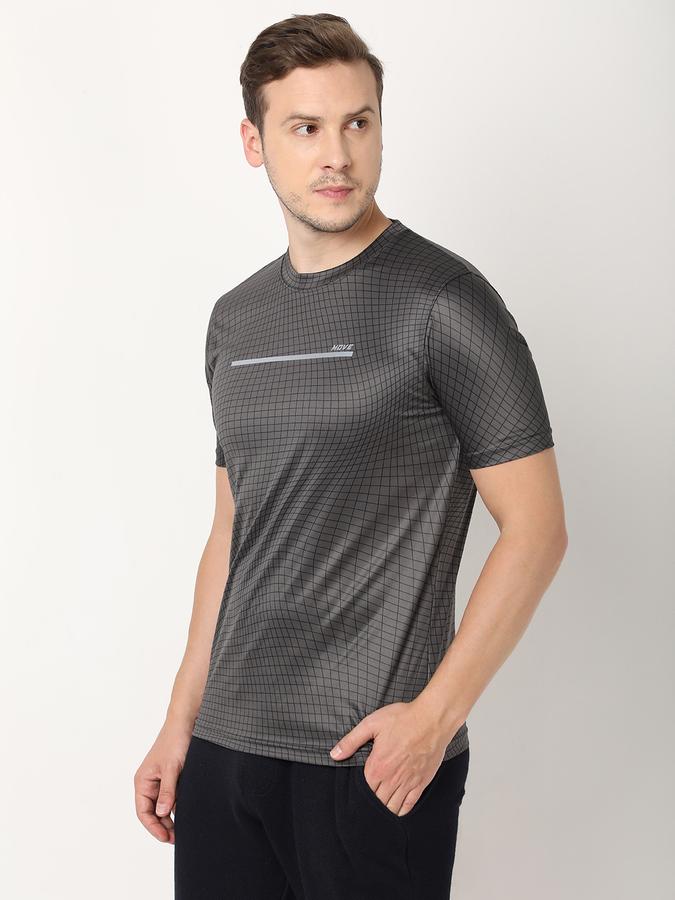 Men Micro Print Regular Fit T-shirt image number 1