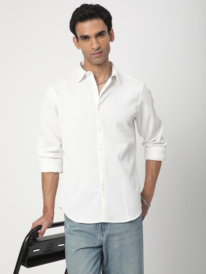 Men Self Design Casual Shirt image number 0