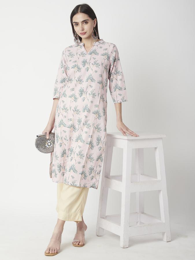 Women Floral Print A-line Kurta  image number 1