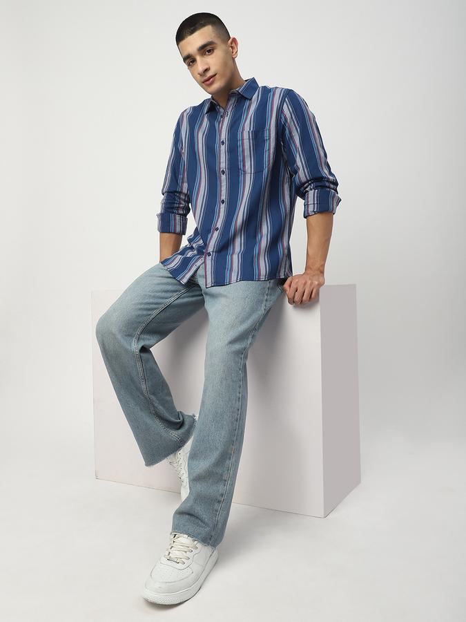 Men Striped Casual Shirt image number 1