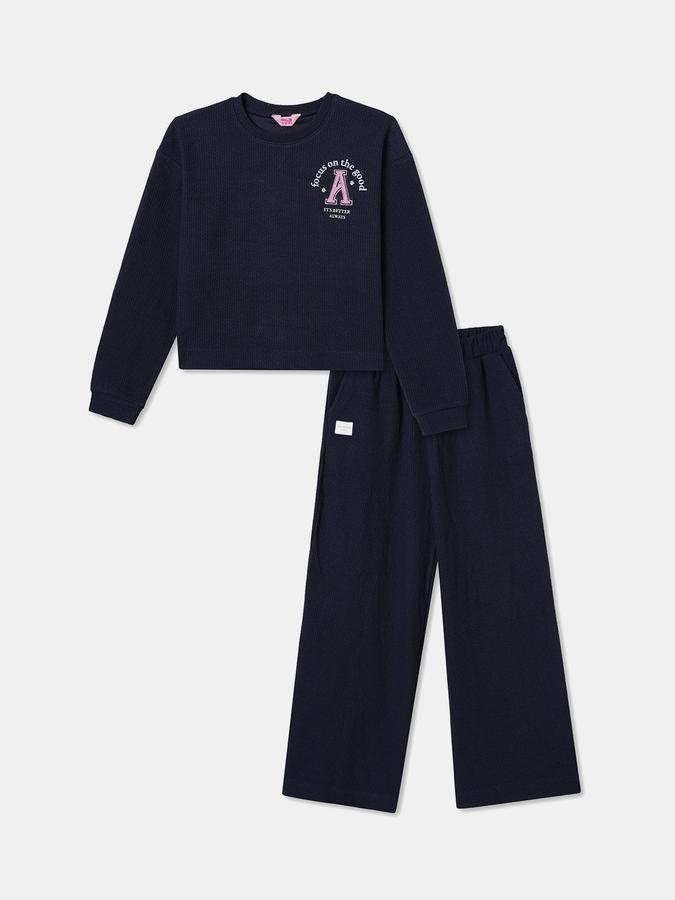 Girls Casual Sweatshirt Track Pants 