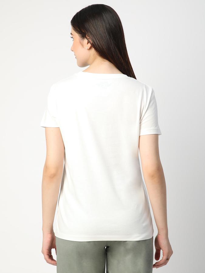 Self Design Women Round Neck T-Shirt image number 2