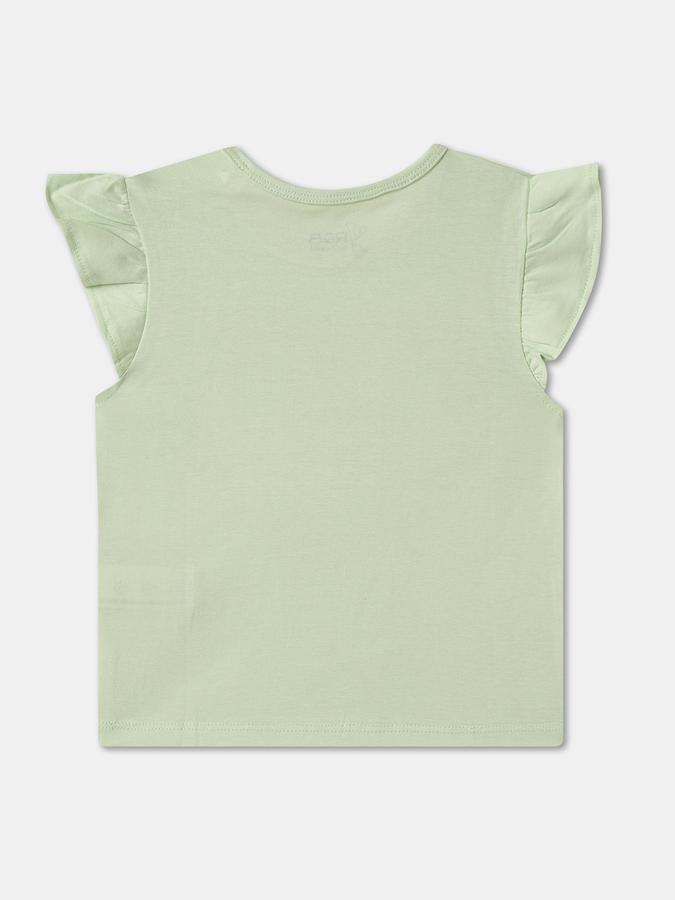 Baby Girls Graphic Print Pure Cotton Regular T Shirt  image number 1