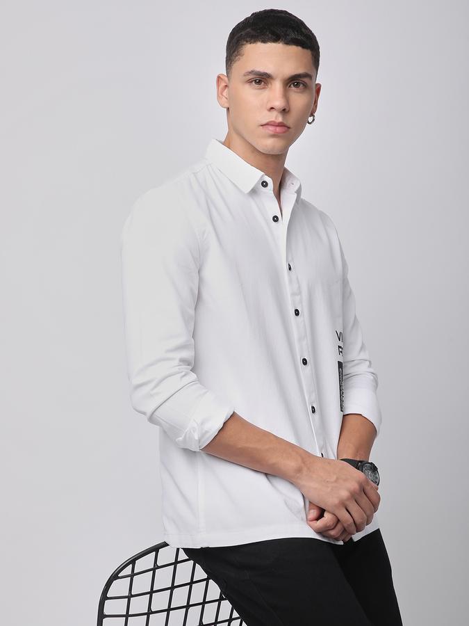 R&B Men Solid Casual Shirt