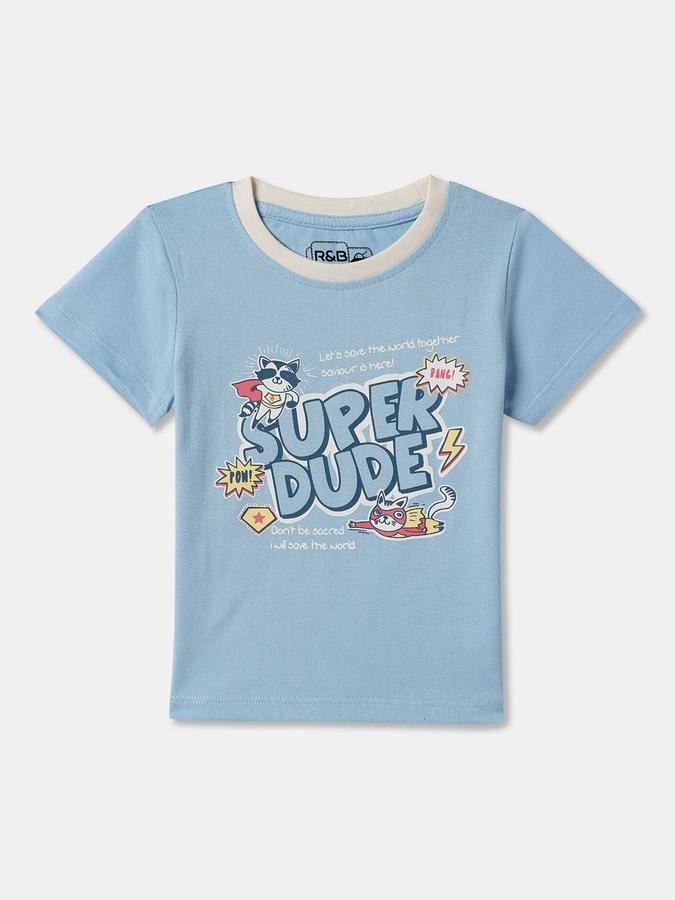 Baby Boys Graphic Print Pure Cotton Regular T Shirt