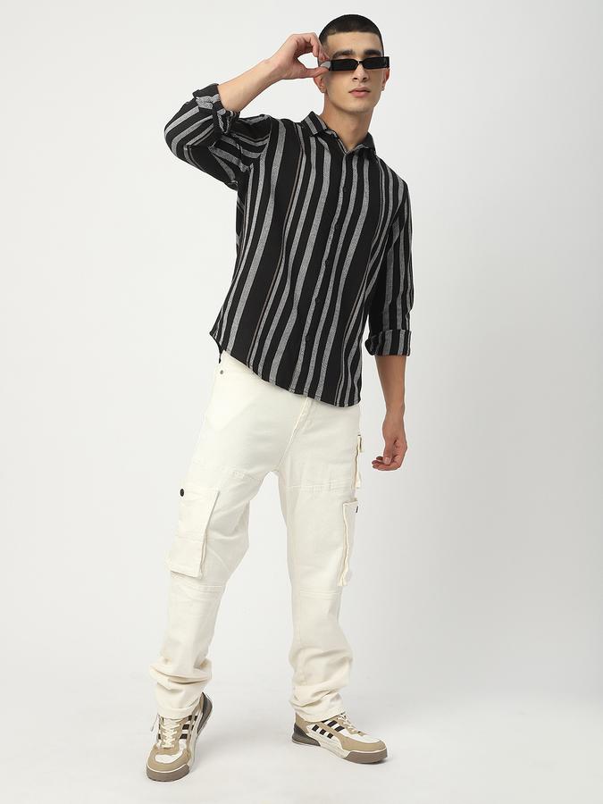 Men Striped Casual Shirt image number 1