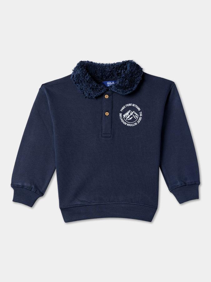 Full Sleeve Solid Boys Sweatshirt