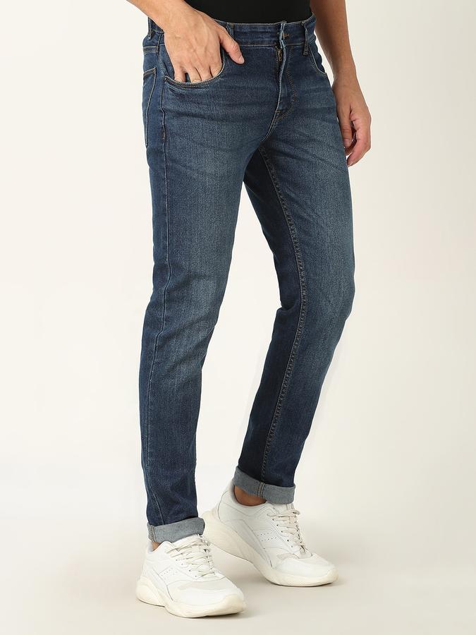 Men Tapered Fit Jeans with 5-Pocket Styling image number 2