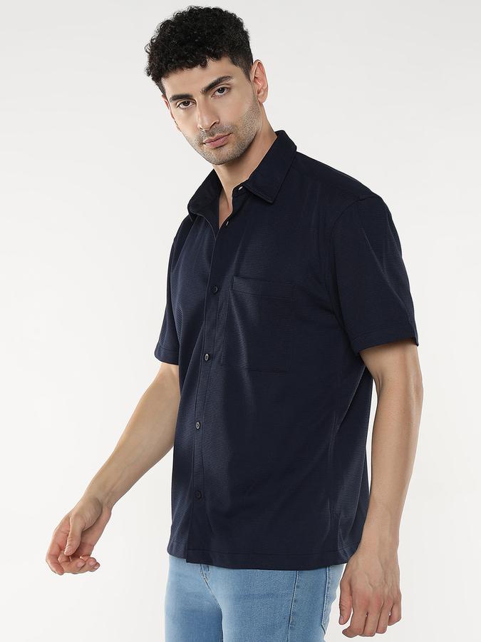 Men Self Design Casual Shirt image number 2