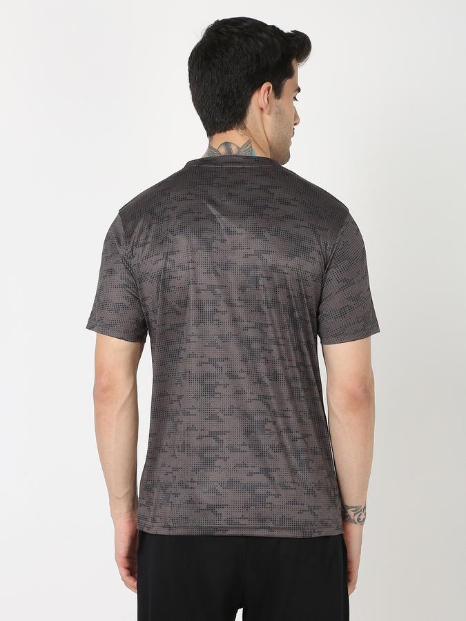 Men Geometric Print Regular Fit Crew-Neck T-Shirt image number 3