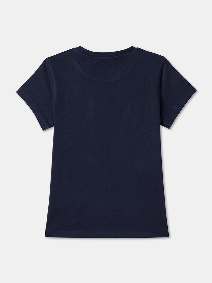 Girls Solid Pure Cotton Regular T Shirt  image number 1