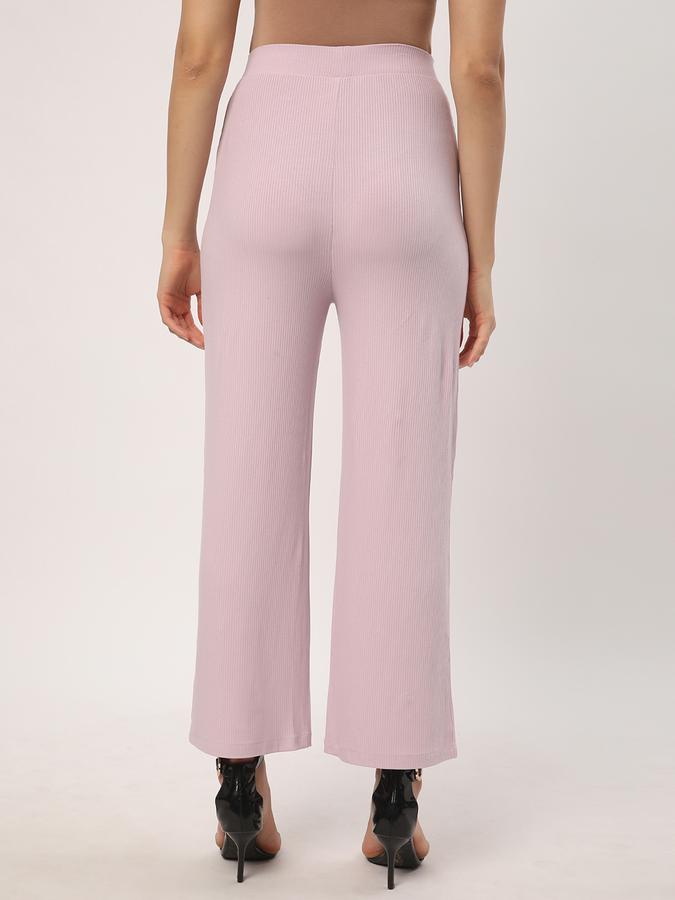 Women Relaxed Fit Flat-Front Pants image number 2