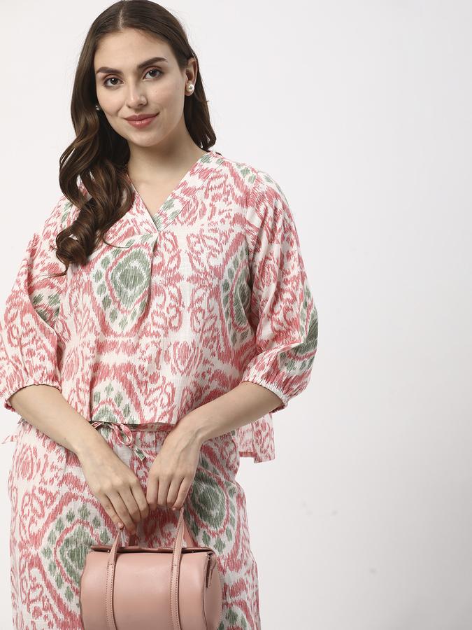 Women Printed V-Neck Suits & Sets