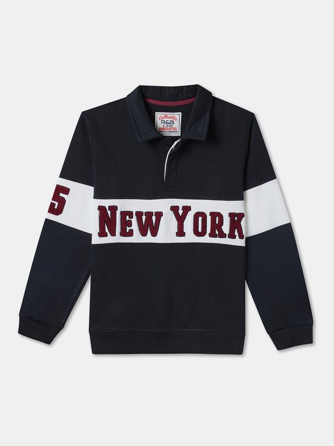 Full Sleeve Embellished Boys Sweatshirt