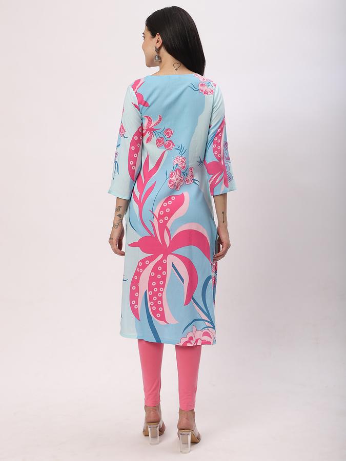 Women Printed A-line Kurta image number 2