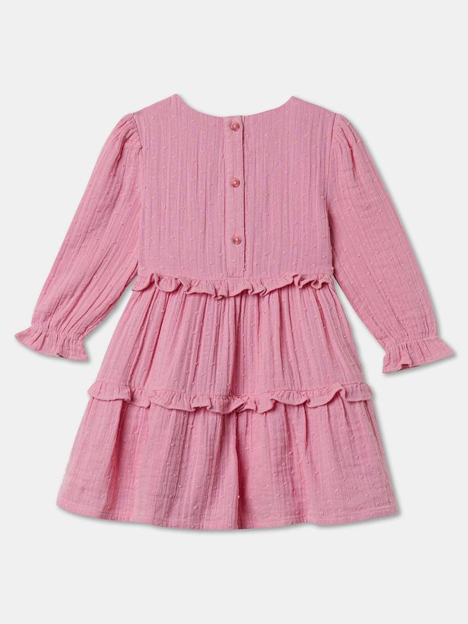 Baby Girls Midi/Knee Length Casual Dress 3/4 Sleeve image number 1