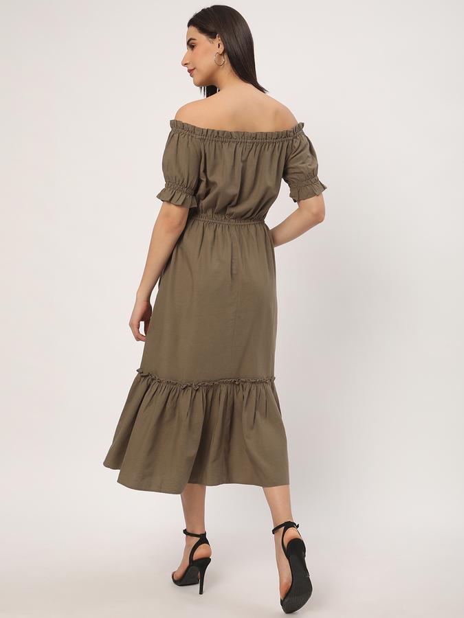 Women Off Shoulder A-Line Dress image number 2