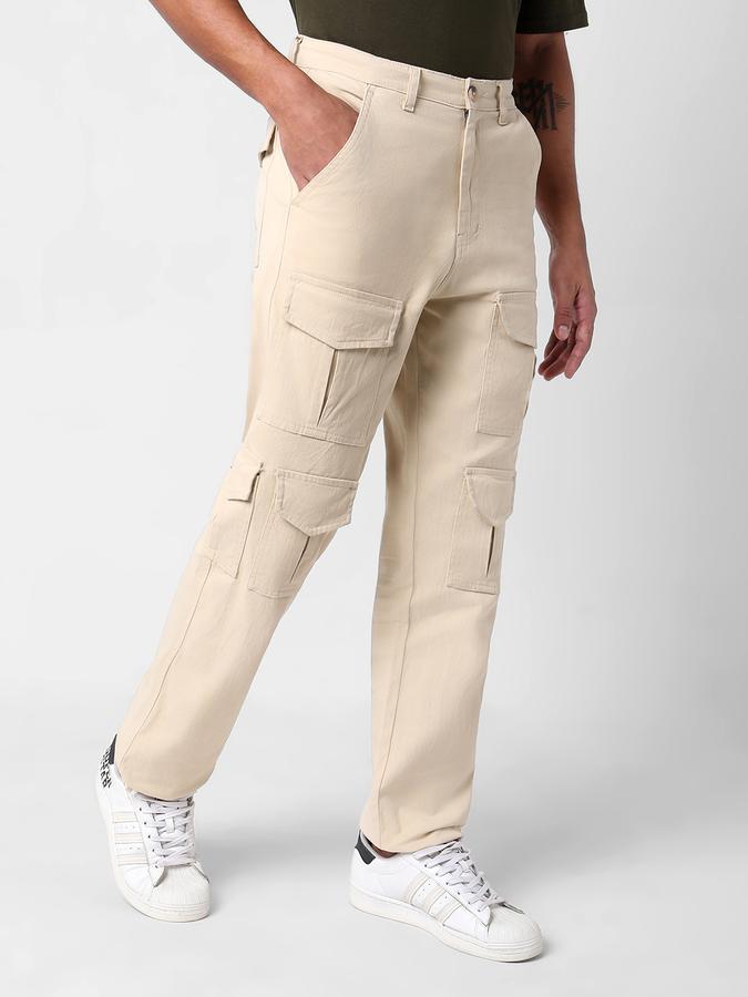 Men Straight Fit Cargo Pants image number 2