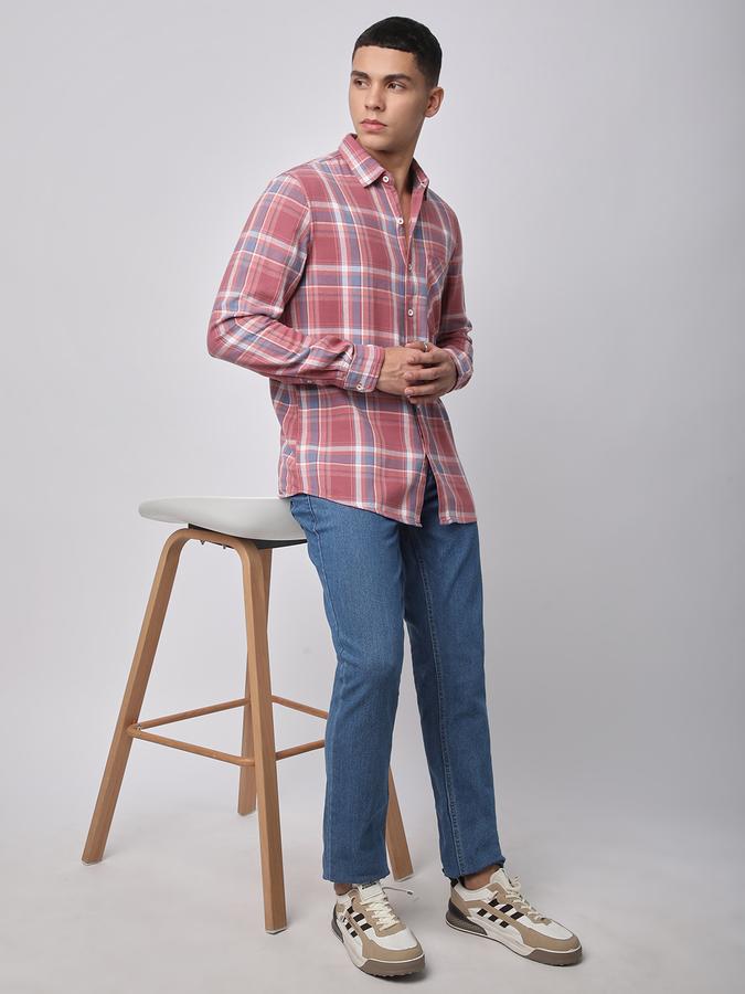 R&B Men Checkered Casual Shirt image number 1