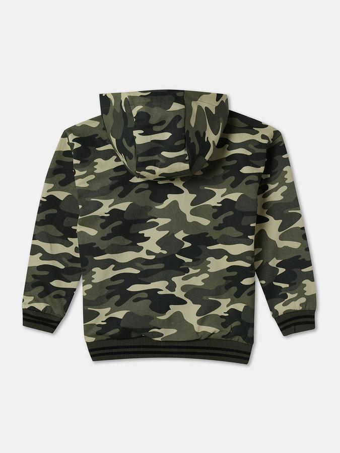 Full Sleeve Camouflage Boys Jacket image number 1