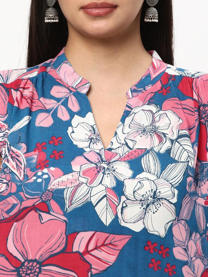 Women Floral Print Tunic image number 3