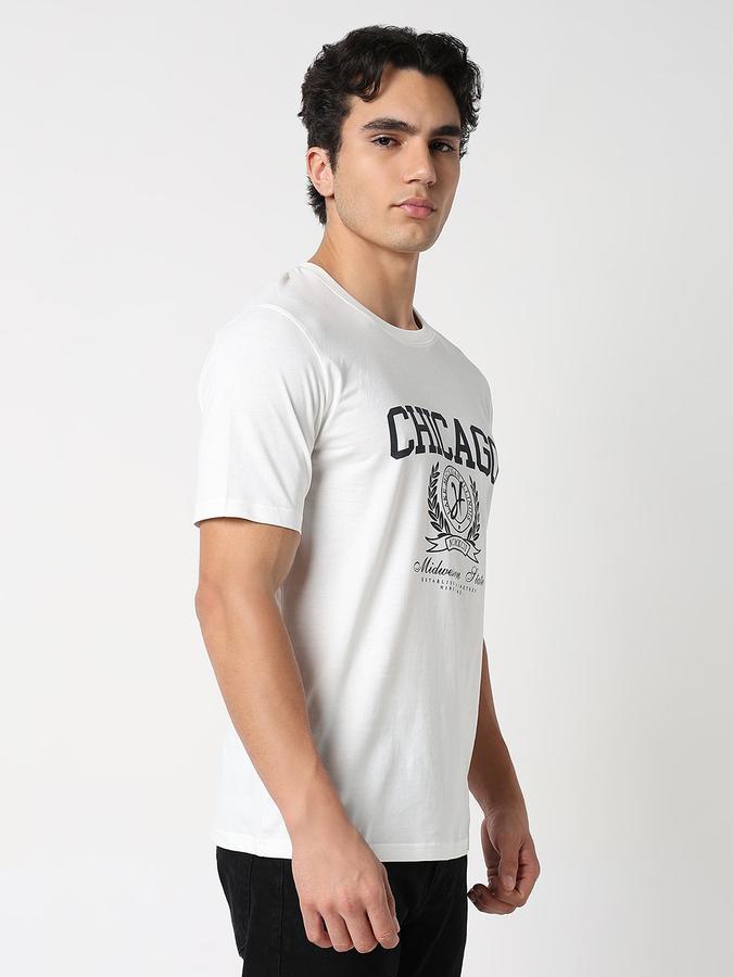 Solid Men Round Neck T-Shirt  image number 1