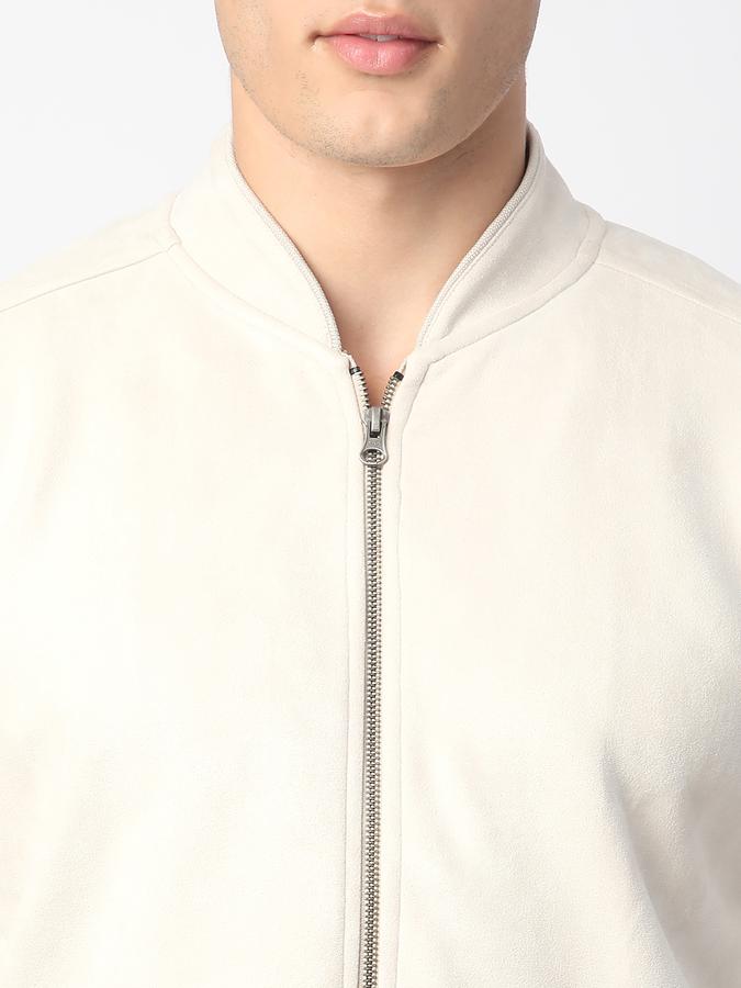 Full Sleeve Solid Men Jacket image number 3