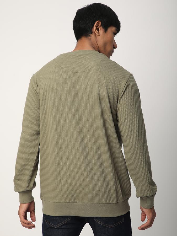 Full Sleeve Solid Men Sweatshirt image number 2