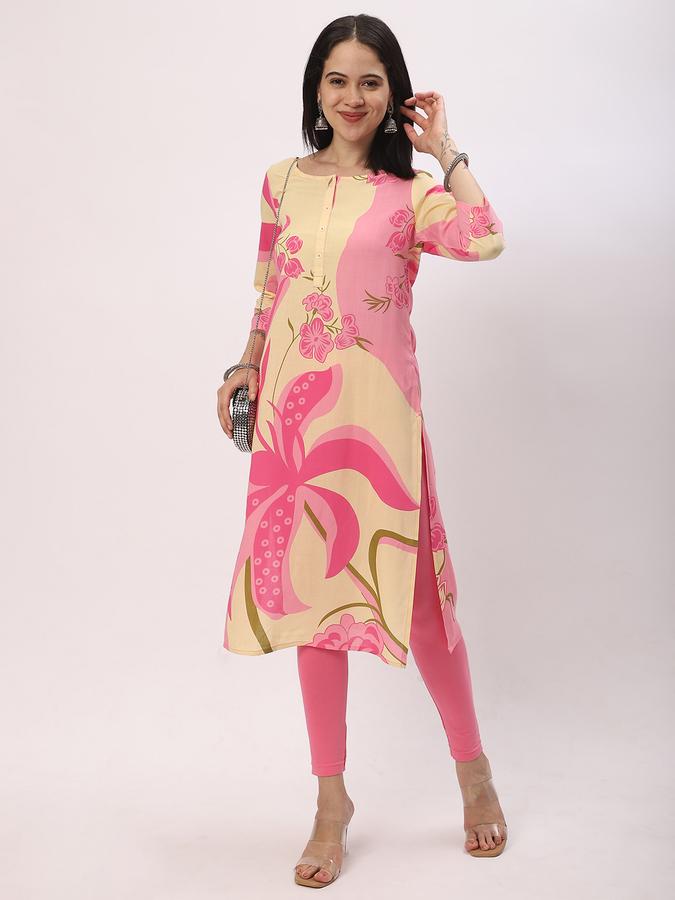 Women Printed A-line Kurta image number 1