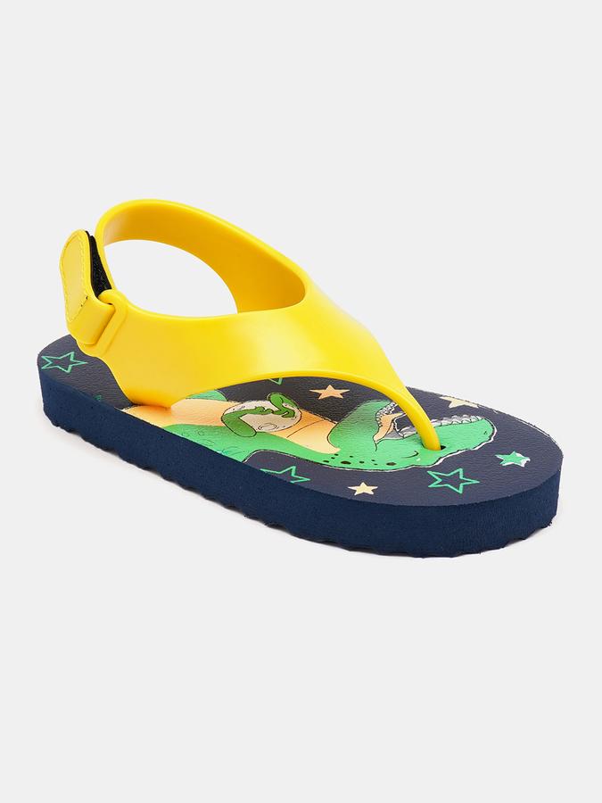 Boys Printed Thong-Strap Flip-Flops image number 2