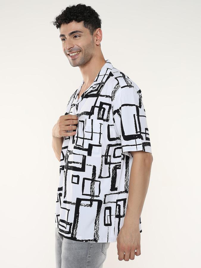 Men Self Design Casual Shirt image number 2