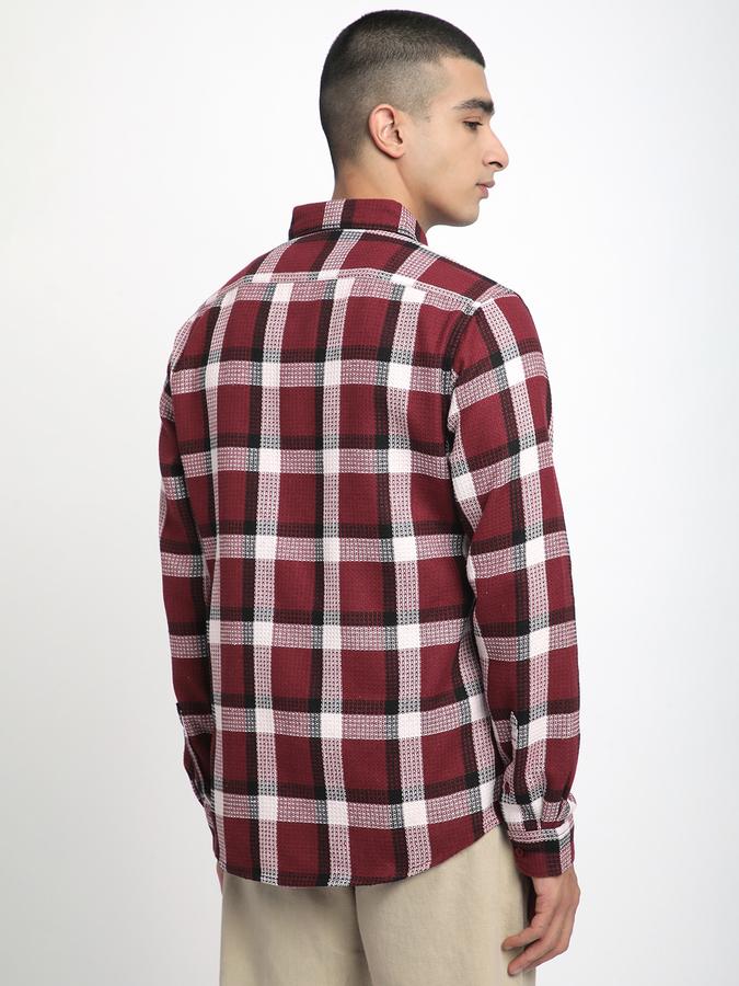 Men Self Design Casual Shirt image number 2