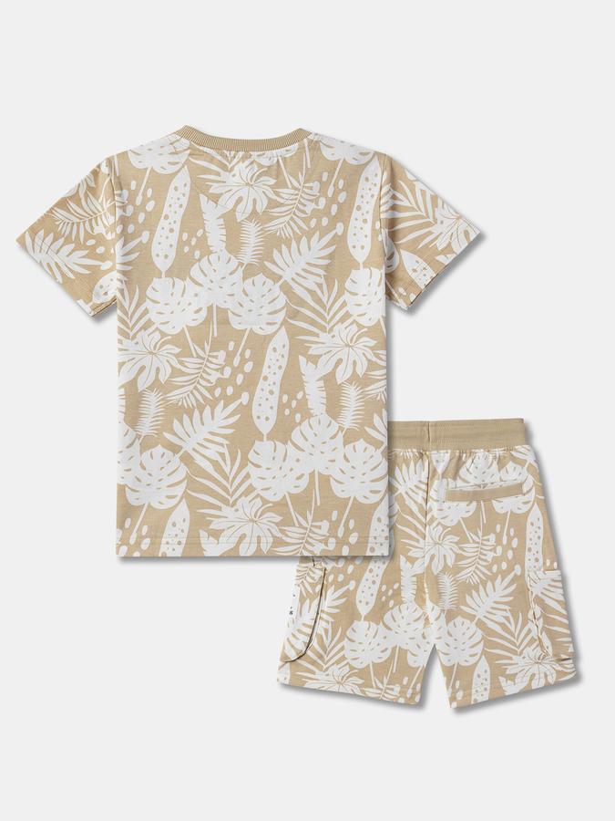 Boys Tropical Print T-Shirt & Shorts Set image number 1