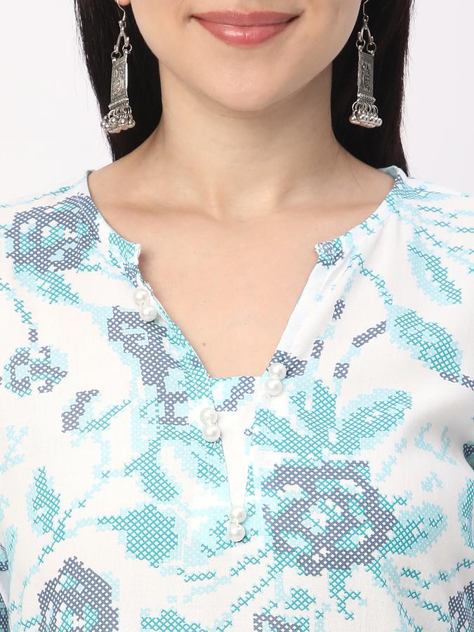 Women Printed A-line Kurta image number 3