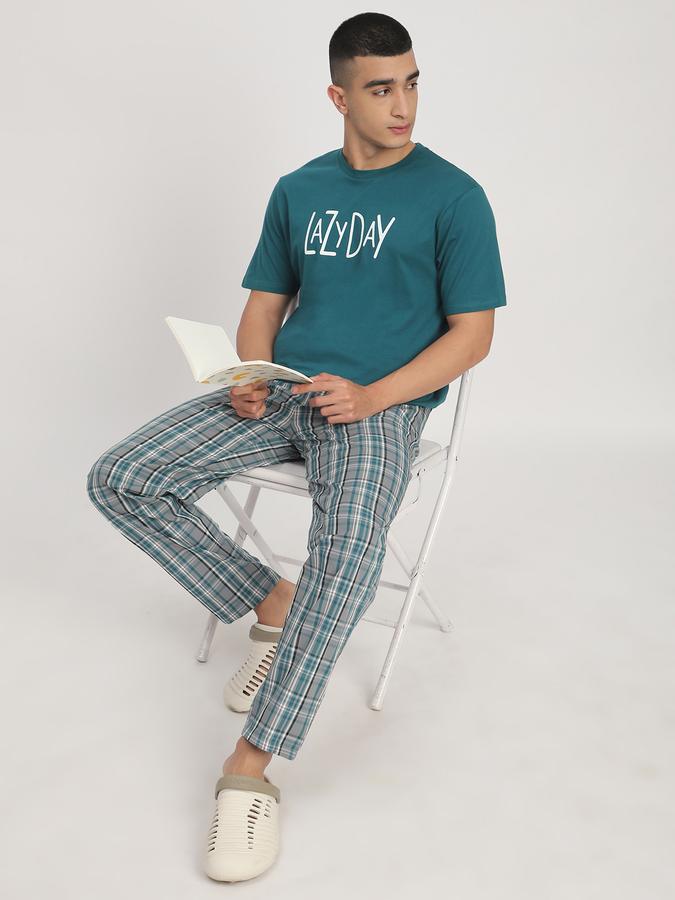 Men Printed Top & Pyjama Set  image number 1