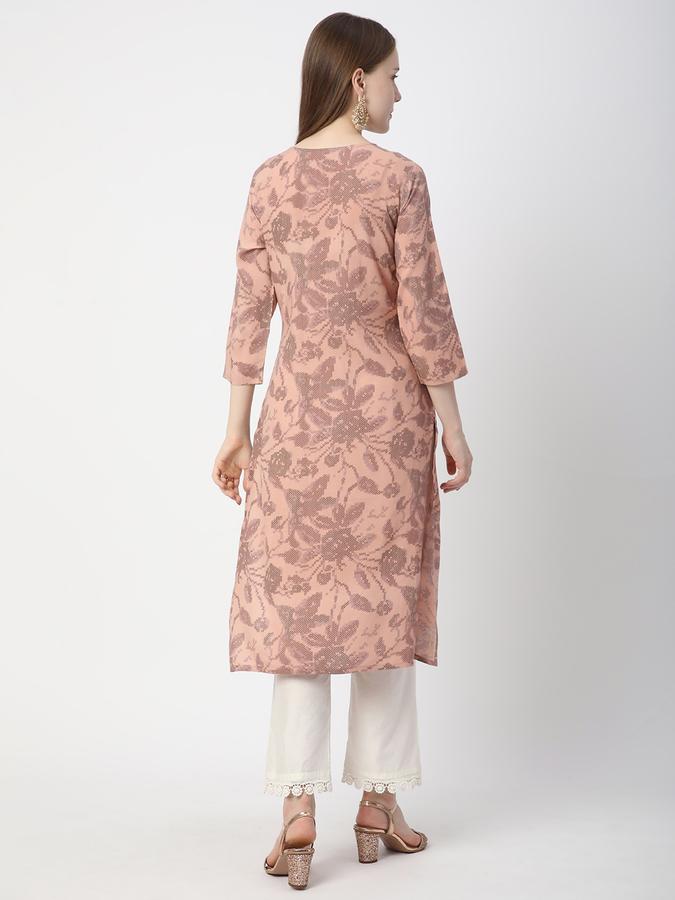 Women Printed Straight Kurta  image number 2