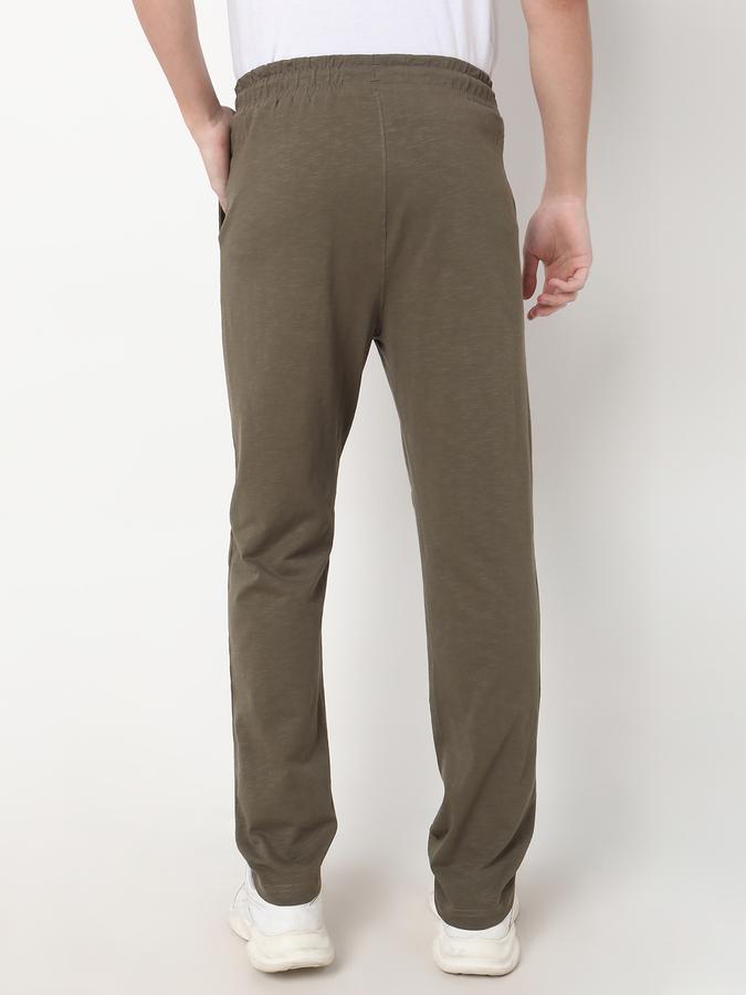 Men Joggers with Drawstring Waist & Insert Pockets image number 3