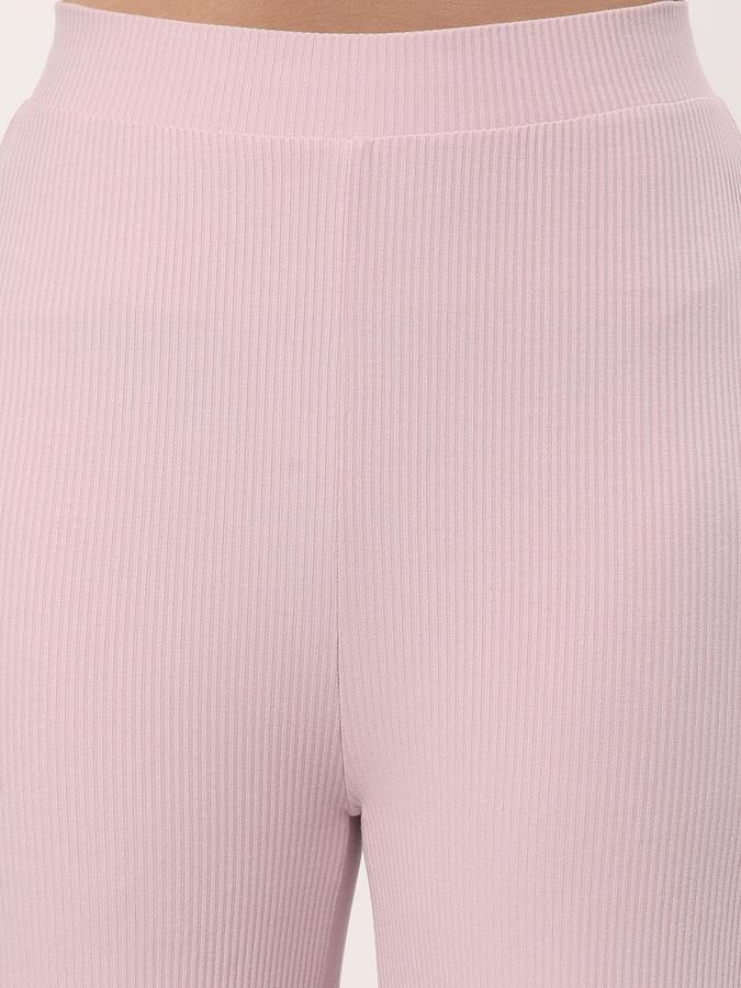 Women Relaxed Fit Flat-Front Pants image number 3