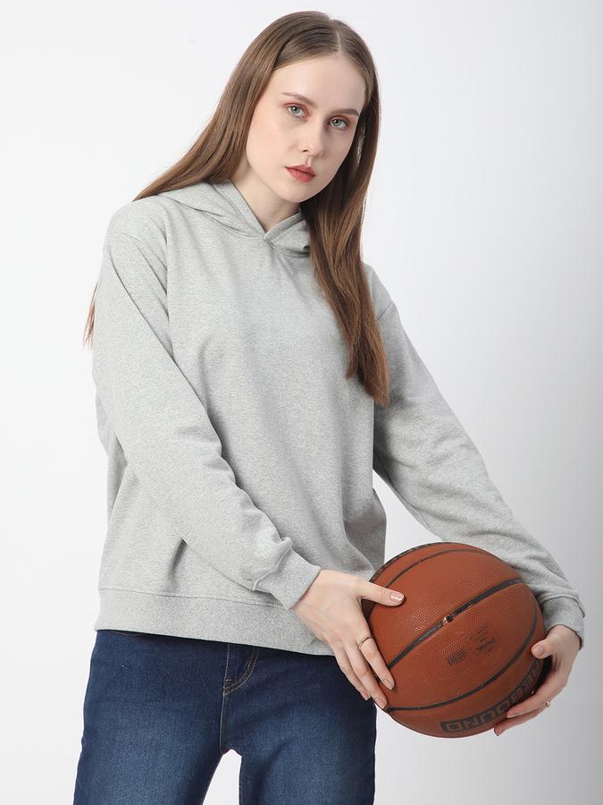 Full Sleeve Solid Women Sweatshirt