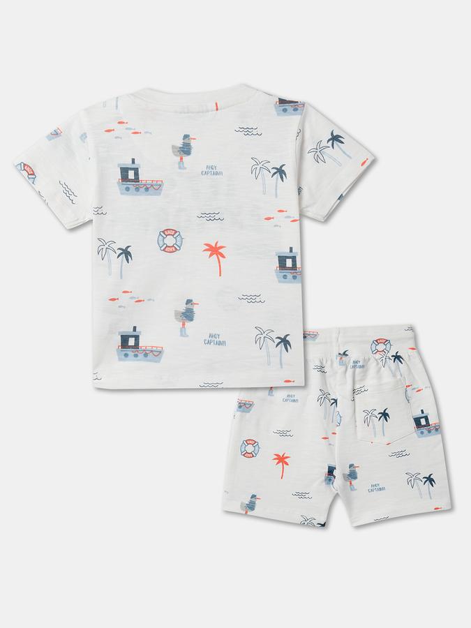 Boy Printed T-Shirt & Shorts Set image number 1