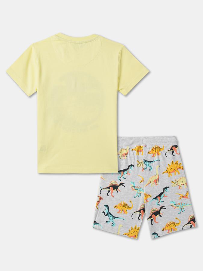 Boys Graphic Print Shorts & T-Shirt Set image number 1