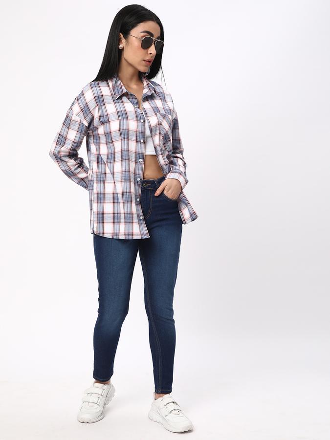 R&B Women's Relaxed Check Shirt image number 1