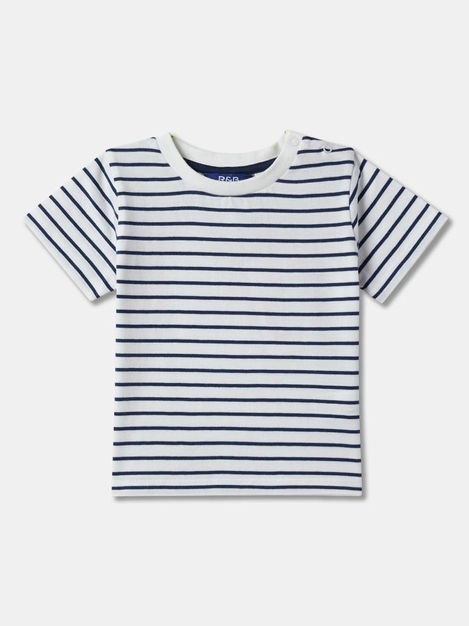 Boys Striped T-Shirt & Shorts Set image number 2