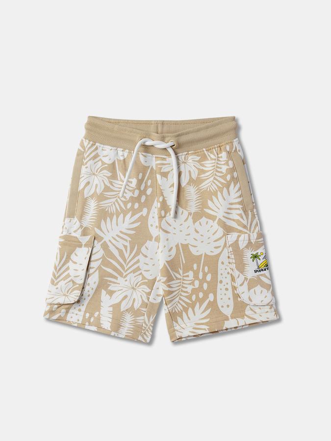 Boys Tropical Print T-Shirt & Shorts Set image number 3