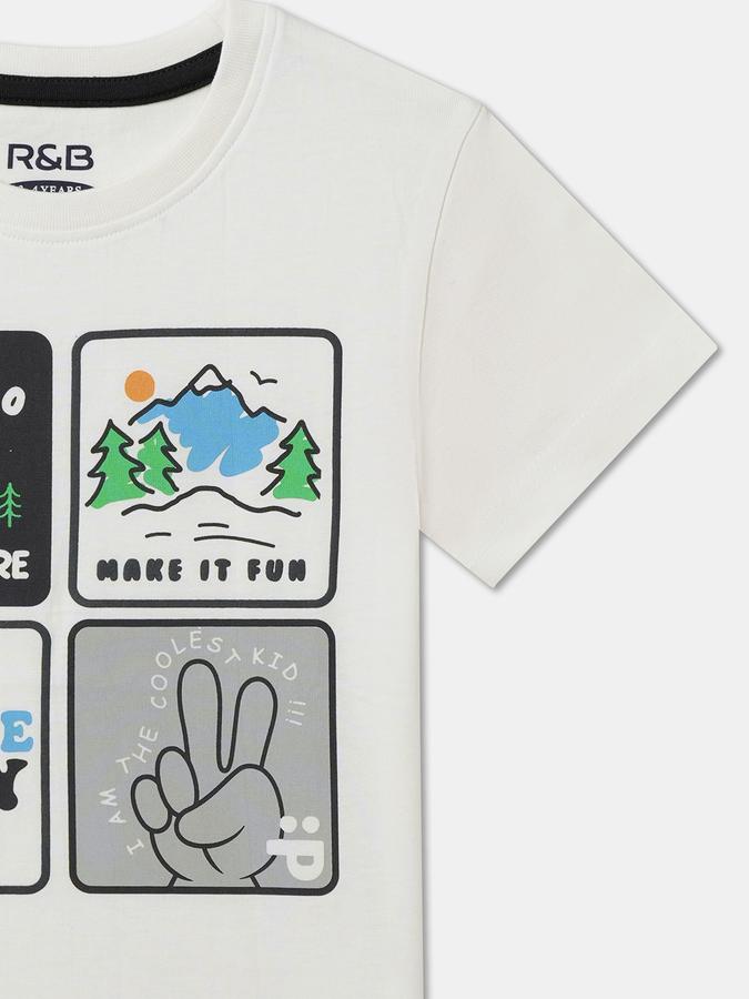 Boys Graphic Print Pure Cotton Regular T Shirt image number 2