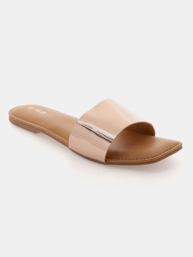 Women Open-Toe Slip-On Flat Sandals image number 2