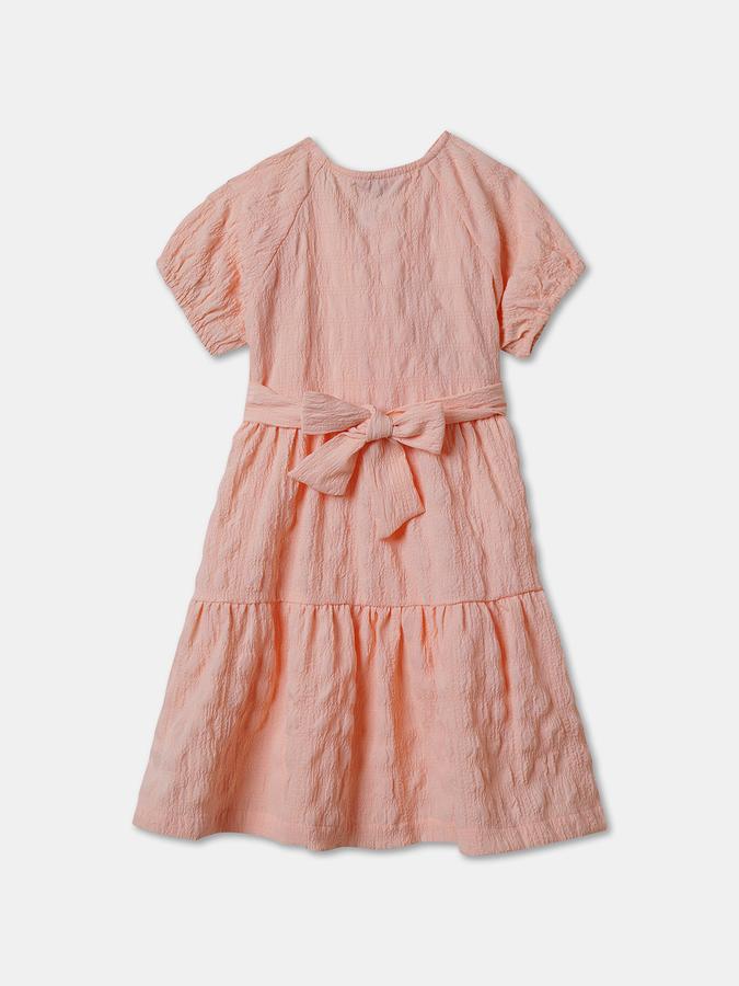 Girls Midi/Knee Length Casual Dress Short Sleeve image number 1